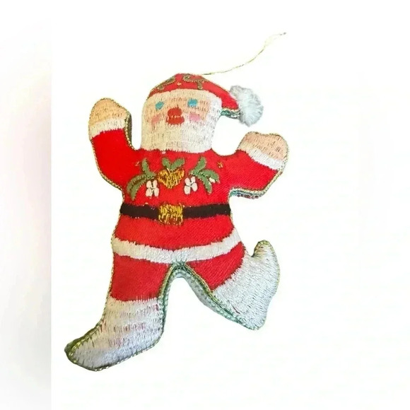 Embroidered Old World Santa/Rabbit Christmas Vintage Ornaments - Picture 6 of 13